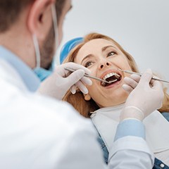 patient getting dental checkup in Sunnyvale