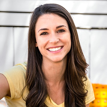 Young woman with healthy smile