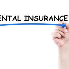 Hand underlining dental insurance 