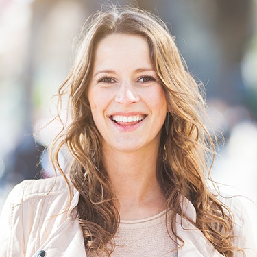 Woman with beautiful smile