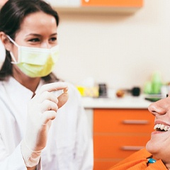 patient after tooth extractions in Sunnyvale