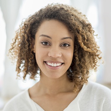 Woman with gorgeous smile