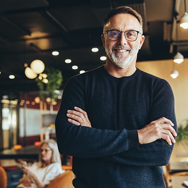 Man smiling after seeing a MetLife dentist in Sunnyvale