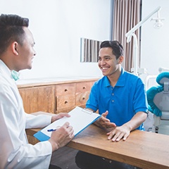 man asking dentist in Sunnyvale about root canals 